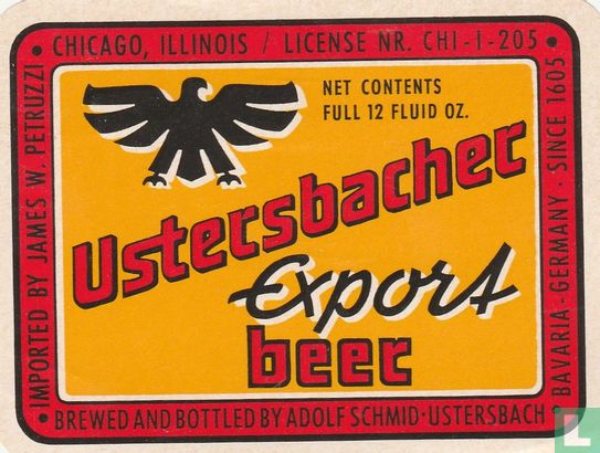 Ustersbacher Export beer