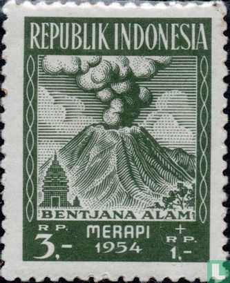 Für Opfer des Ausbruchs Merapi Vulkan