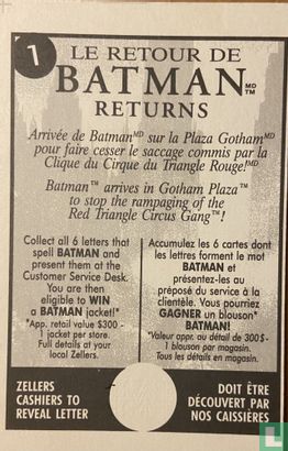 Batman Returns Movie: Batman arrives in Gotham Plaza - Image 2