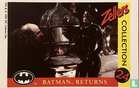 Batman Returns Movie: Catwoman and The Penguin bargaining over the canary cage! - Afbeelding 1