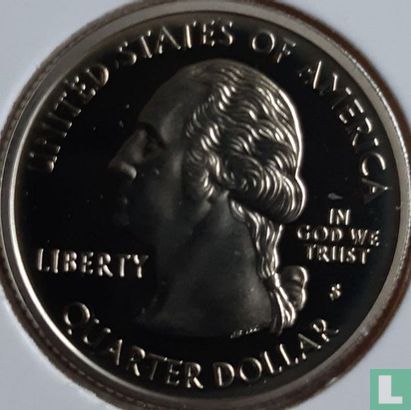 United States ¼ dollar 2002 (PROOF - copper-nickel clad copper) "Louisiana" - Image 2