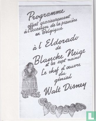 Programme offert gracieusement a'laccasion de la premiere a'eldorado de Blanche Neige et les sept nains - Image 2