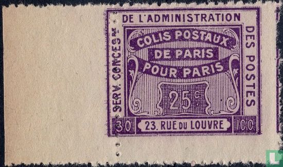 Colis postaux de Paris pour Paris