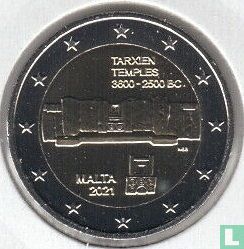 Malta 2 euro 2021 (met letter F) "Tarxien temples" - Afbeelding 1