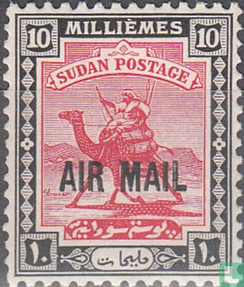 Camel rider with overprint "AIR MAIL" 