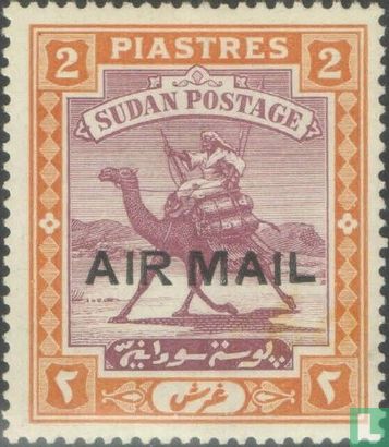 Camel rider with overprint "AIR MAIL"
