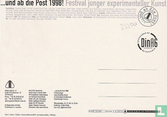 Festival junger experimenteller Kunst 1998 - Afbeelding 2