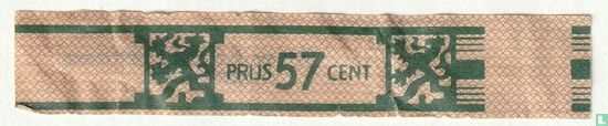 Prijs 57 cent - N.V. Willem II Sigaren Fabrieken Valkenswaard - Image 1