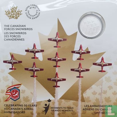 Canada 5 dollars 2021 (folder) "50 years Canada's aerial ambassadors - Canadian Forces Snowbirds" - Image 1