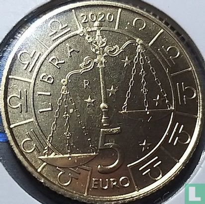 San Marino 5 euro 2020 "Libra" - Image 1
