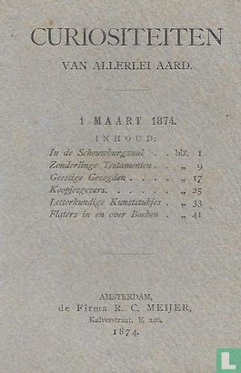 Curiositeiten van allerlei aard - 1 maart 1874 - Bild 1
