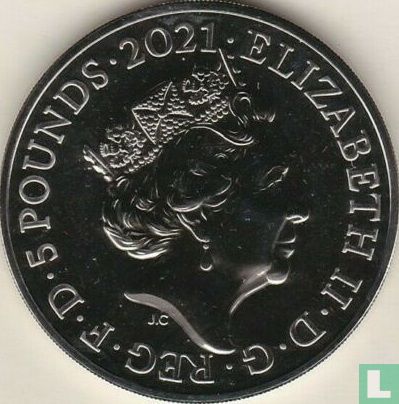 United Kingdom 5 pounds 2021 "95th Birthday of Queen Elizabeth II" - Image 1