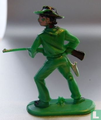 Cowboy met geweer in de aanslag (groen) - Afbeelding 2