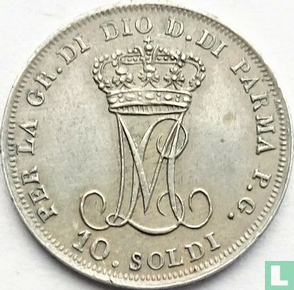 Parma 10 soldi 1815 - Afbeelding 2