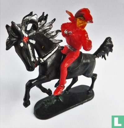 Voleur avec revolver à cheval (rouge) - Image 3