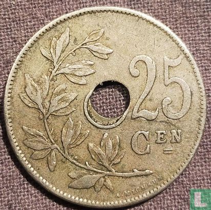 Belgium 25 centimes 1928 (NLD - misstrike) - Image 2