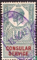 Koning George V,Consular Service 10 shilling