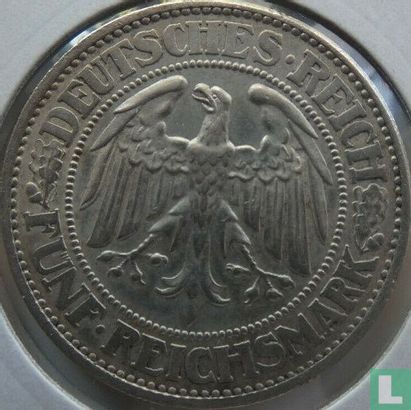 Duitse Rijk 5 reichsmark 1931 (F) - Afbeelding 2