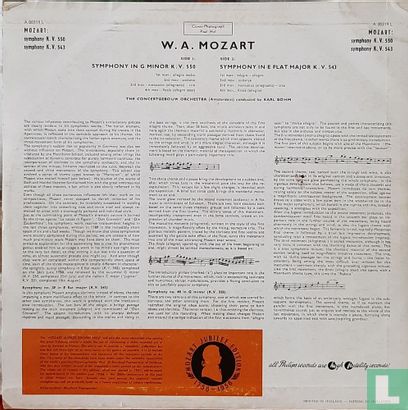 Mozart - Symphony in G Minor, Symphonie in E Flat - Image 2