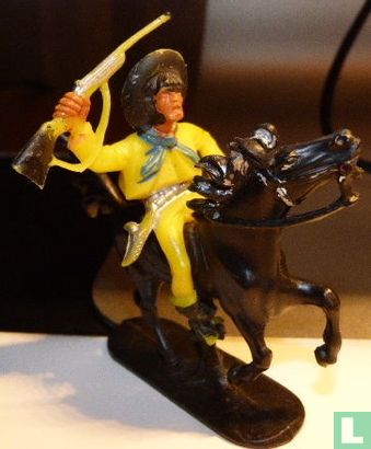 Cowboy zu Pferd mit Gewehr (gelb) - Bild 3