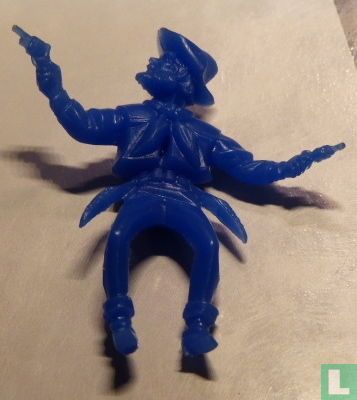 Cowboy met 2 pistolen (blauw) - Afbeelding 1