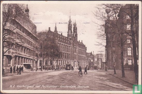 N. Z. Voorburgwal  met  Postkantoor