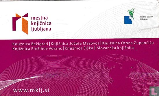 Library card Ljubljana - Afbeelding 1