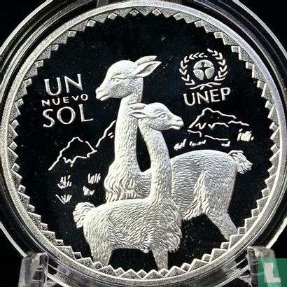 Peru 1 nuevo sol 1994 (PROOF) "20th anniversary of the United Nations Environmental Program" - Image 2