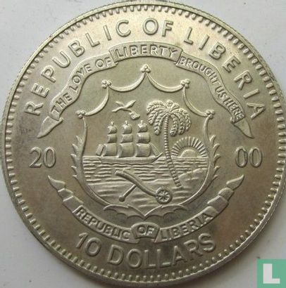 Libéria 10 dollars 2000 (type 2) "George W. Bush" - Image 1