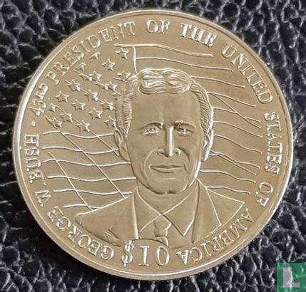 Libéria 10 dollars 2000 (type 1) "George W. Bush" - Image 2