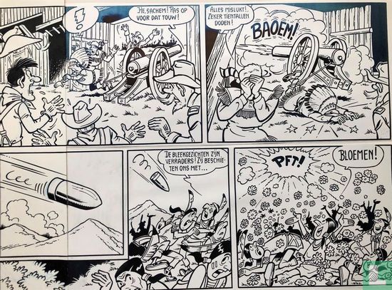 Jerom - The Golden Tomahawk - (Partly) original page - Nr. 24 - (1967) - Image 2