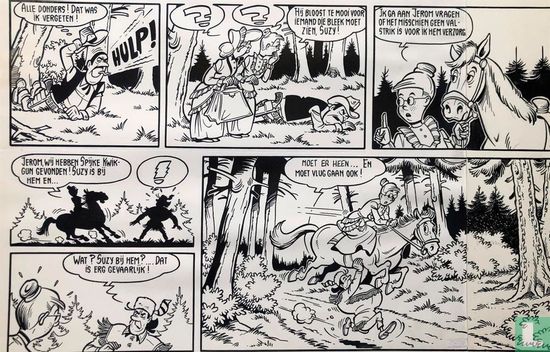 Jerom - De Gouden Tomahawk - (Deels) originele pagina - p.9 - (1967) - Afbeelding 3