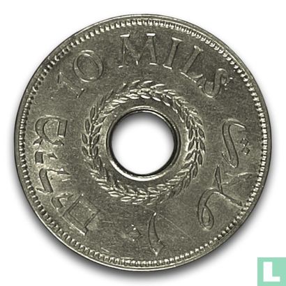 Palestine 10 mils 1942 (Cuivre-nickel) - Image 2