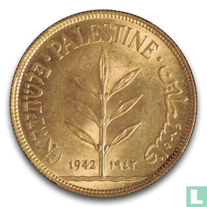 Palestine 100 mils 1942 - Image 1