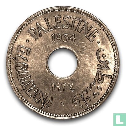 Palestine 10 mils 1934 - Image 1