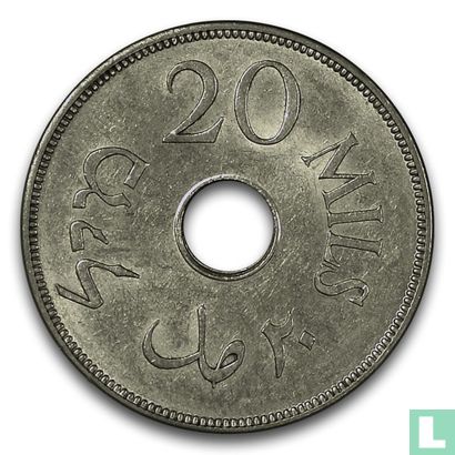 Palestine 20 mils 1935 - Image 2