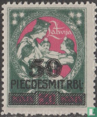 Liberation of Letgallen [overprint]