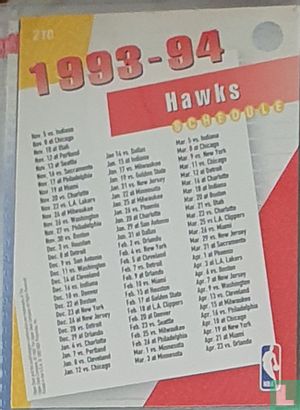 1993-94 Hawks Schedule - Afbeelding 2