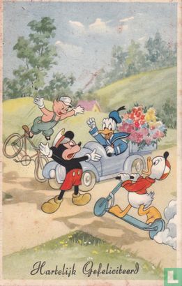 Mickey Mouse, Kwik, Knor en donald