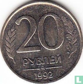 Rusland 20 roebels 1992 (MMD) - Afbeelding 1