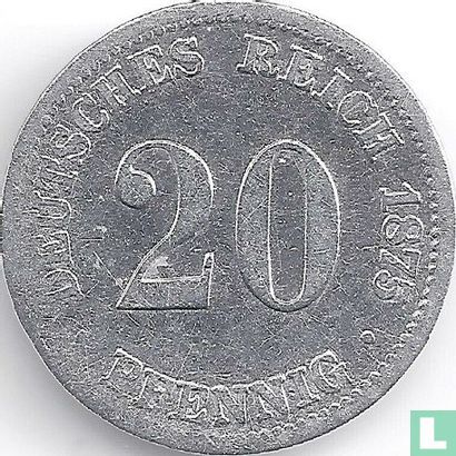 German Empire 20 pfennig 1875 (C) - Image 1