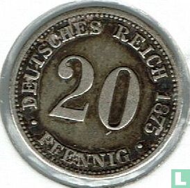 Duitse Rijk 20 pfennig 1875 (B) - Afbeelding 1