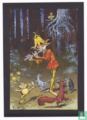 Illustration originale en couleur - Pijper l'homme de la forêt