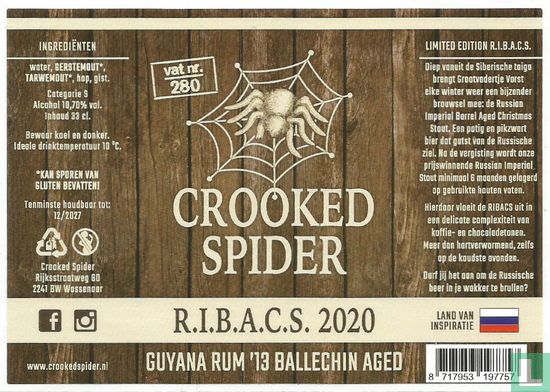 R.I.B.A.C.S. 2020 - Guyana Rum '13 Ballechin Aged