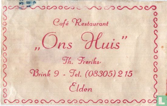Café Restaurant "Ons Huis" - Image 1
