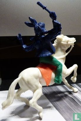 Indian on horseback (blue/green) - Image 2