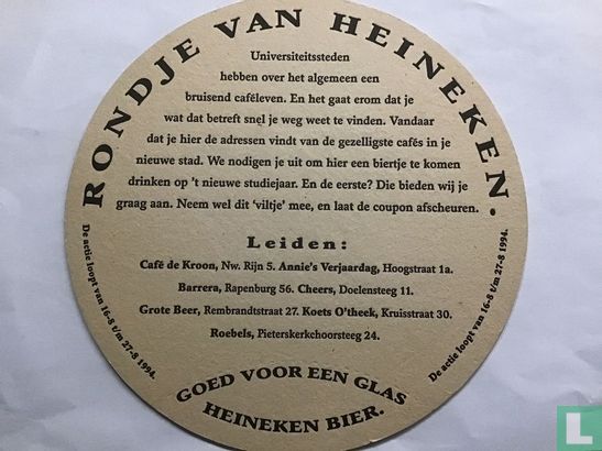 Rondje van Heineken (20 cm) Leiden - Image 1