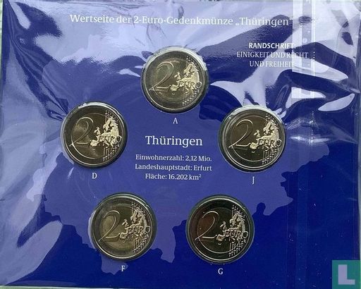 Germany mint set 2022 "Thüringen" - Image 2