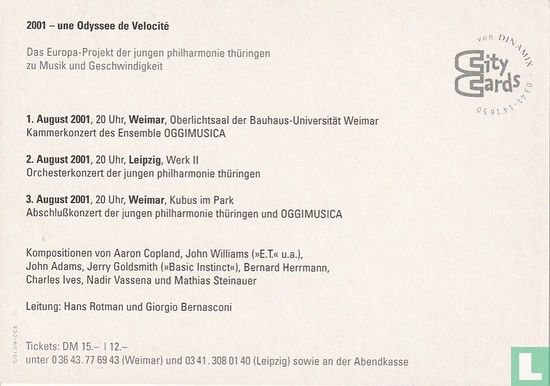 jungen philharmonie thüringen - 2001 - une Odyssee de Velocité - Afbeelding 2