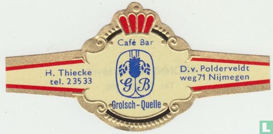 Café Bar GB Grolsch-Quelle - H. Thiecke tel. 23533 - D. v. Polderveldtweg 71 Nijmegen - Bild 1